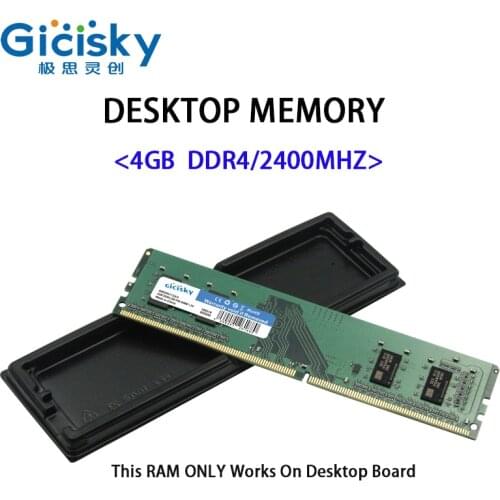 Gicisky PC DDR4 4GB 2400MHZ Desktop RAM 4GB 8GB 16GB Memory Original 288 Pin 1.2V AMD/intel New Dimm CPU PC Motherboard