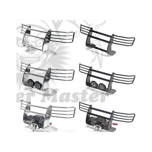 RC Alloy Front bumper & winch/LED Bar for Tamiya CC01 Chassis PAJERO 1/10 car