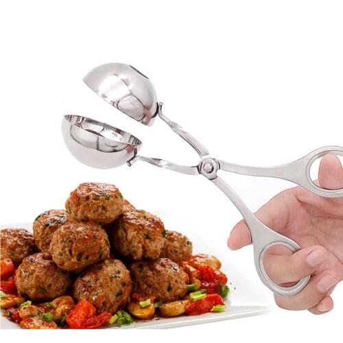 Meatball Maker Tool Clip Stainless Steel Non Stick Stuffed Meat Ball Ice Cream Ball Croquettes Mold Kitchen Cooking Gadgets