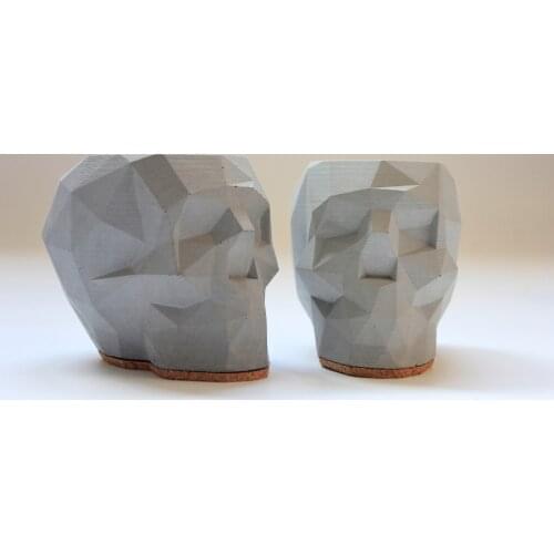 PRZY S8326 Geometric Skull Flower Pot Molds Concrete Pot Silicone Molds Concrete Holder Molds Cement Storage Moulds Silica Gel