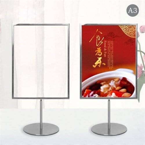 Shop Store ADS Literature Display Rack Clothing Advertising Display Table Stand New Product Promotion Poster Banner Label Frame