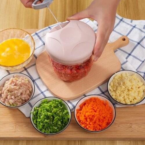 Multifunctional Hand Pull Meat Slicer Cutter Garlic Device Garlic Mincer Kitchen Gadget Household Cooking Accessories