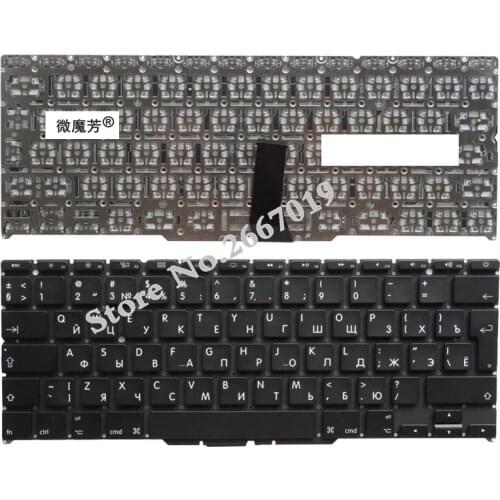 RU Black New FOR Apple For MacBook Air A1370 A1465 MC505 MC506 MC968 MC969 Laptop Keyboard Russian (only for 2011. 2012. 2013)