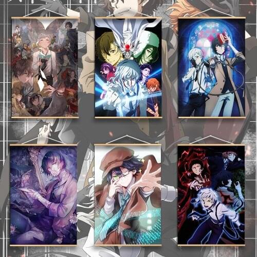 Self-adhesive Wall Sticker Bungou Stray Dogs Dazai Chuuya Ryunosuke Anime Wall Art Poster Living Room Decoration Bedroom Decor