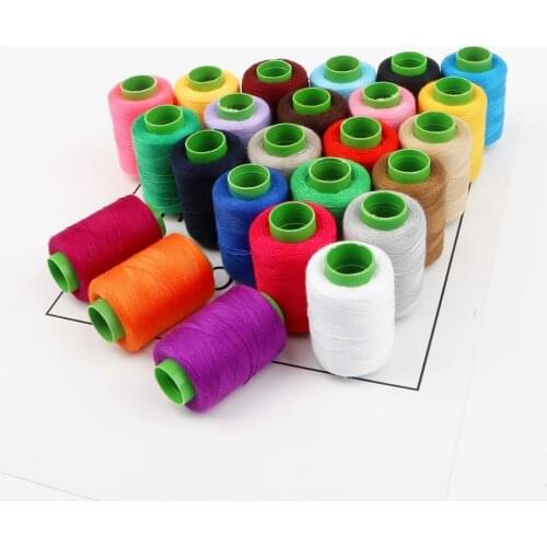 Sewing Thread Machine Embroidery Thread High Tenacity Hand Sewing Threads Multi-Color Cotton Craft Patch Steering-wheel Supplies