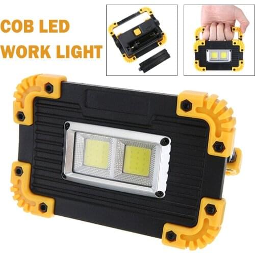 USB Rechargeable LED Work Light Portable LED Flashlight Emergency Square Lamp for Outdoor Camping Lamp Torch
