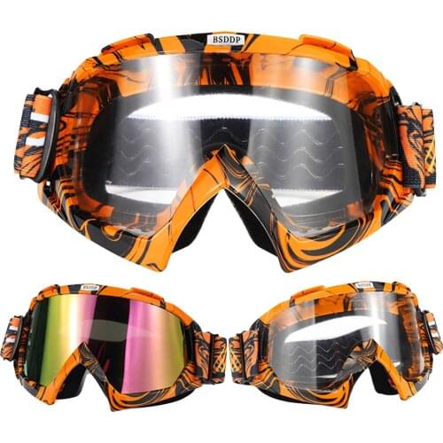 Adult Ski Goggles Floral Printed Windproof Protective Glasses With Adjustable Shoulder Straps Suitable For Cycling And Skiing