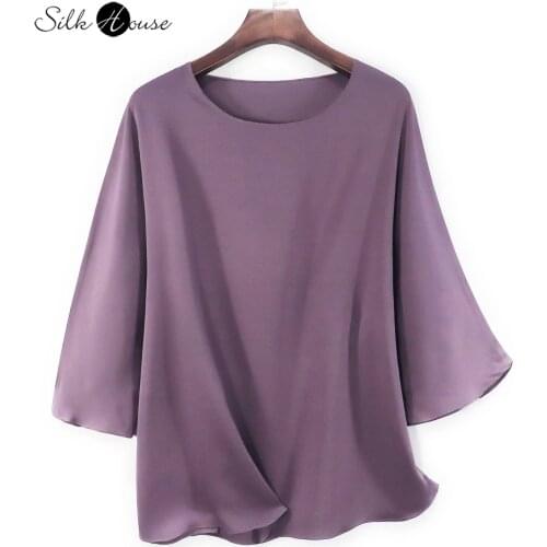 YANGCANSAOSI Women's Silk T-Shirts