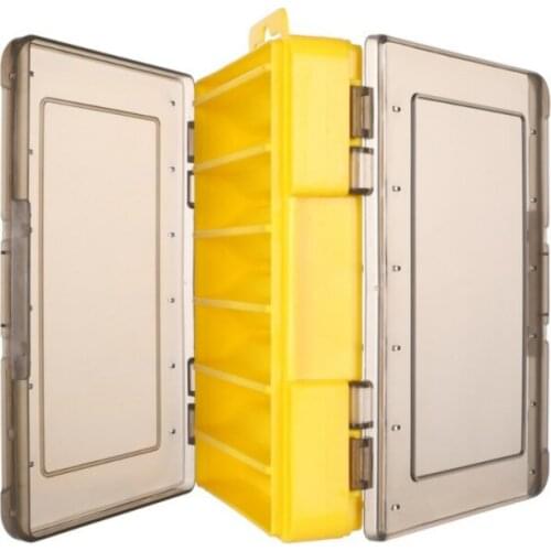 Fishing Bait Box Double-sided High-strength Fishing Tackle Fishing Lures Plastic Boxes Hook Box Storage Durable 12 Grids