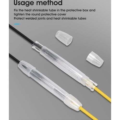 150pcs Fiber Optic Fusion Protection Round Box for Drop Cable Optic Fiber Fused