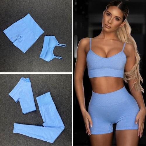 4-piece Yoga Set Vest Breathable Gathered Fitness Push Up Bra Sports Shockproof Underwear High Waist Legging Womens Tracksuit