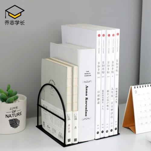 1 pair Desktop standing book clip book book block is not simple print creative high school desk bookcase