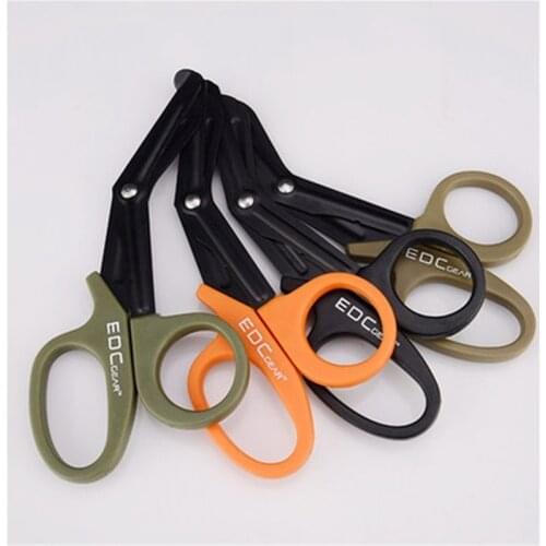 1pcs Outdoor Survive Paramedic Rescue Utility Shear Emergency Gauze Scissor First Outdoor Camp Medical Nurse Hike Trauma Aid