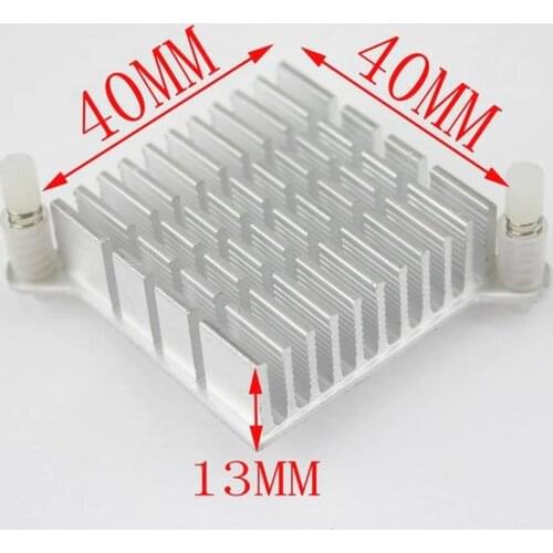 10 pcs Silver Aluminum 40x40x13mm PC North Bridge Chipset Cooler Cooling Heatsink Radiator Northbridge 40mm x 40mm x 13mm