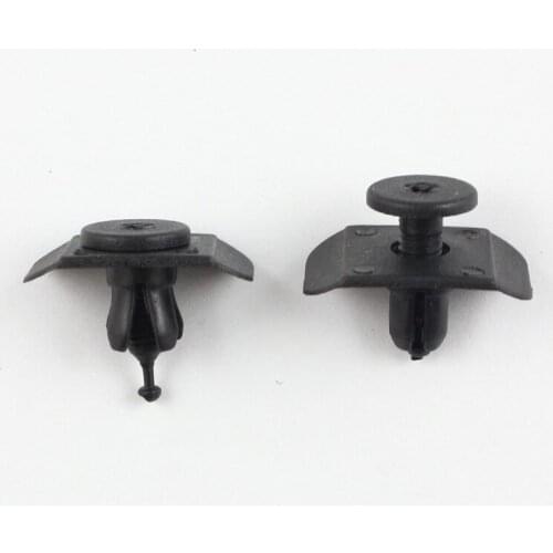 Bumper cover screw push type expansion retaining clips 8mm hole automotive plastic fastener rivets