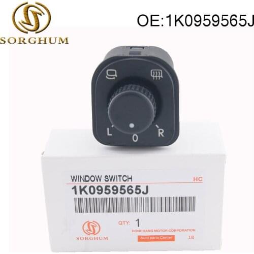 1K0959565J NEW Side Knob Mirror Adjust Switch For MK5 Golf MK5/6 Passat 2009-2013