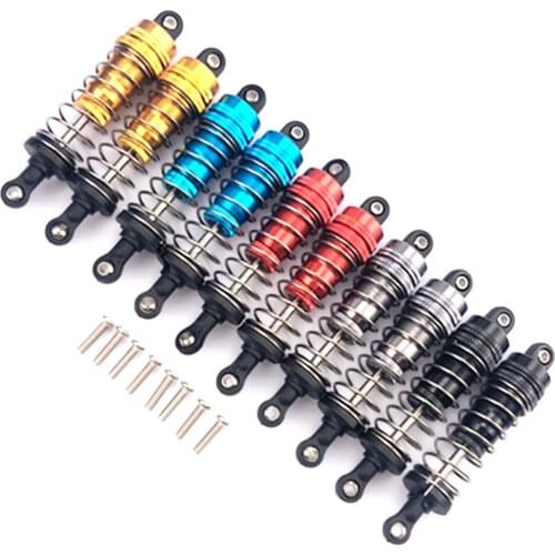2 Pcs Aluminum Metal Front&Rear Shock Absorber For 1/14 WLtoy 144001 1316 RC Car Crawler Short Course Truck Upgrad Part