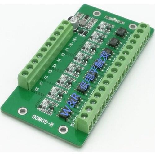 8-channel solid state relay module / low level trigger / 48V / 1A isolated output / level voltage conversion