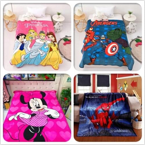 Cinderella Aurora Belle Princess Flannel Blanket Adult Children Girls Cartoon Disney Coral Fleece Blanket 150x200cm Dropshipping