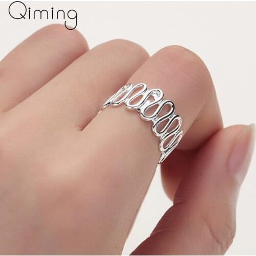 Geometric Vintage Rings Women Twisted Wave Finger Ring Men Wedding Engagement fashion Jewelry Gift New Trendy