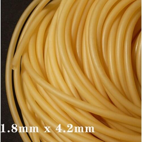 ID 1.8mm x 4.2mm OD Nature Latex Rubber Hoses Flexible Pipe High Resilient Elastic Surgical Medical Tube Soft Slingshot Catapult