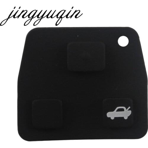 Jingyuqin 100pcs/lot Wholesale Replacement Remote Key Silicon Rubber 2/3 Button Pad For Lexus Toyota Free Shipping