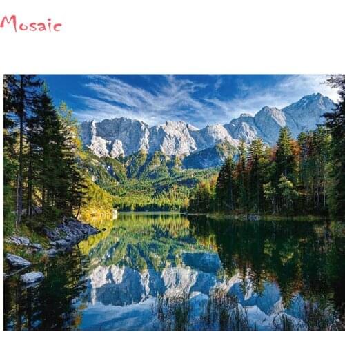Customized photo natural scenery diy Diamond Painting Resin Rhinestone Diamond Embroidery Mosaic Painting Full Drill Home Decor