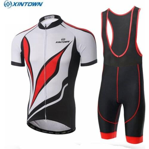 XINTOWN Men Cycling Jersey Cycling Clothing Cycling Wear maillot ciclismo roupa ciclismo Mountain Bike Shirts Top Bib Shorts Set