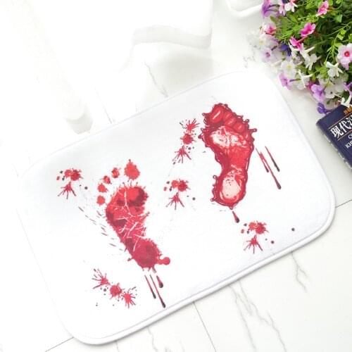 Creative Novelty Door Blood Carpet bathroom water absorption non-slip rug Horror Terror Carpet Doormat Home Door Mats