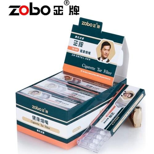 Zobo Disposable Mens cigarette filter microporous filter 0.9cm four layers filtration heathy mouthpiece