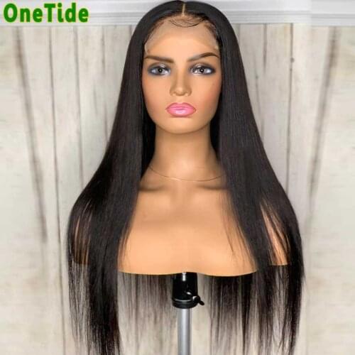 Pre Plucked Lace Wig Wholesale Bone Straight Lace Front Wig 4x4 Closure Wig Brazilian Lace Frontal Human Hair Wigs For Women