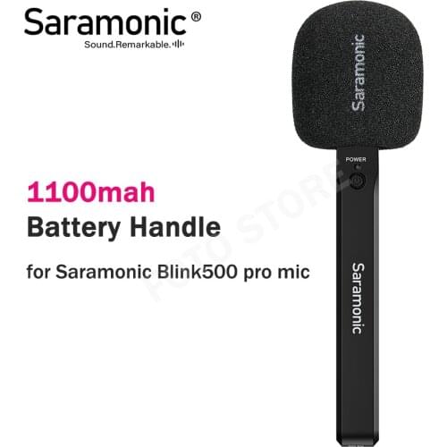 Saramonic Blink500 Pro HM Power Hand Grip Rechargeable Battery Handle for Blink 500 Pro B1 B2 TX Wireless Lavalier Microphone