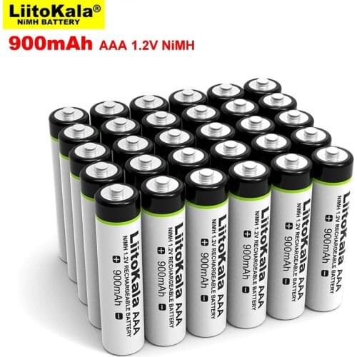 Genuine/Original 4-24PCS LiitoKala Original AAA NiMH Battery 1.2V Rechargeable Battery 900mAh for Flashlight, Toys