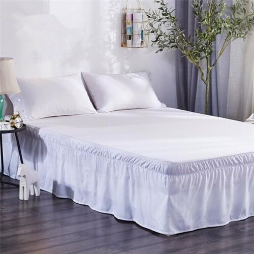 10PCS Bed Skirt Brushed Cloth Bed Covers without Bed Surface King Queen Size Elastic Band Bed Skirts 40cm Height Bedspread
