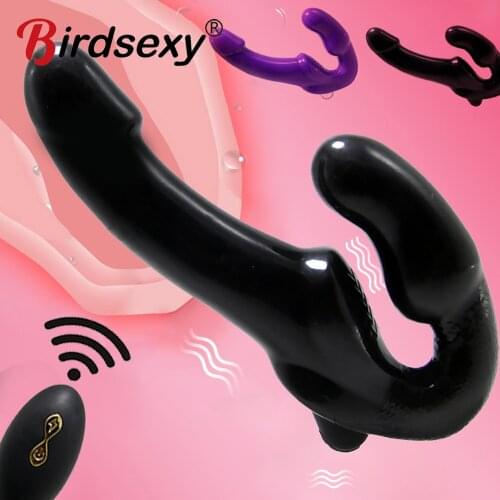 Realistic Dildo Vibrator Strapless Strap on Panty Dildo For Women Lesbian Double Head G-Spot Stimulate Clitoris Vibrator Sex Toy