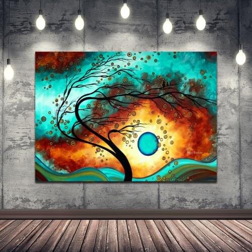 Family Joy Poster Watercolor Tree Picture Home Decor Nordic Canvas Painting Wall Art Posters and Print No Frame