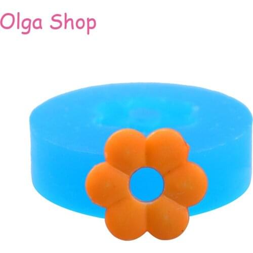 QYL127 14.5mm Flower Cookie Silicone Mold- Cake Decoration, Sugarcraft, Fondant, Baking Tools, Candy, Resin, Clay, Icing