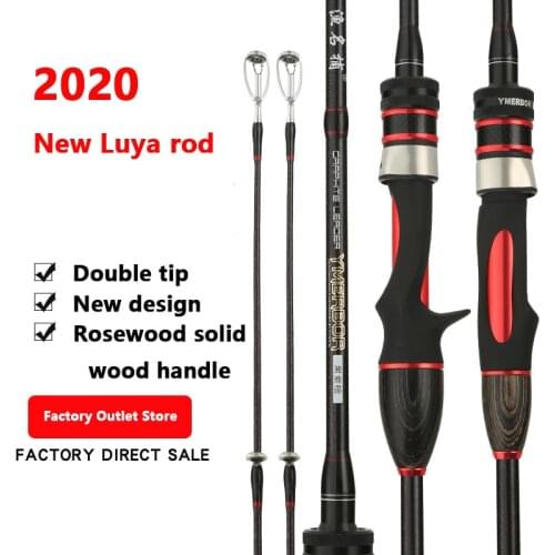 Casting Rod Fishing Rod Straight Handle L ML Double Rod Tip Long Throwing Horse Mouth Fishing Rod Spinning Rod Fishing Equipment