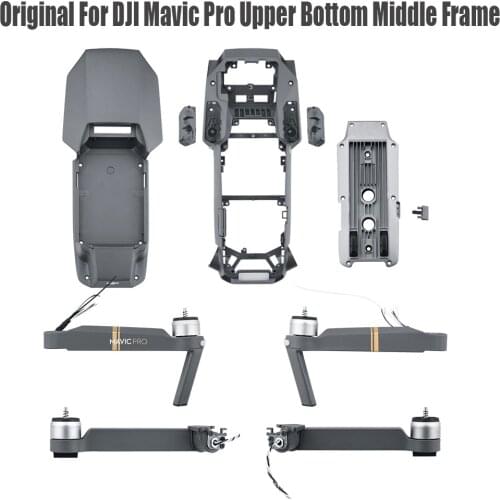 Original For DJI Mavic Pro Upper Bottom Middle Frame Shell arm Repair Replacement Front Rear Left Right Arm Drone Repair Parts