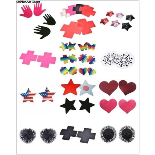 1 Pairs Sexy Women Lingerie Breast Bra Nipple Cover Pasties Stickers Petals 27 Styles Intimates Accessories