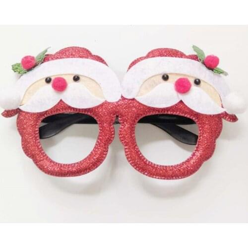 1PCS Merry Christmas Glasses Santa Claus Glasses Elk Glasses Snowman Christmas Decorations for Home Decor New Year Kids Gifts