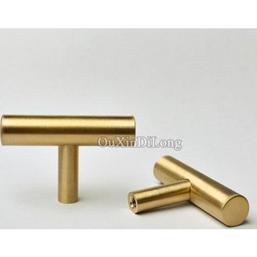 High Quality 10PCS European Solid Brass Cabinet Pulls Handles Kitchen Cupboard Wardrobe Drawer TV Cabinet Handles and Knobs