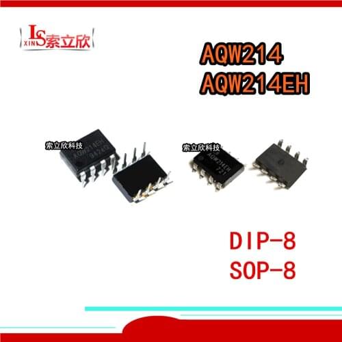 10PCS/LOT 100%New AQW214 AQW214EH SOP8 DIP8 Solid state relay optical coupling