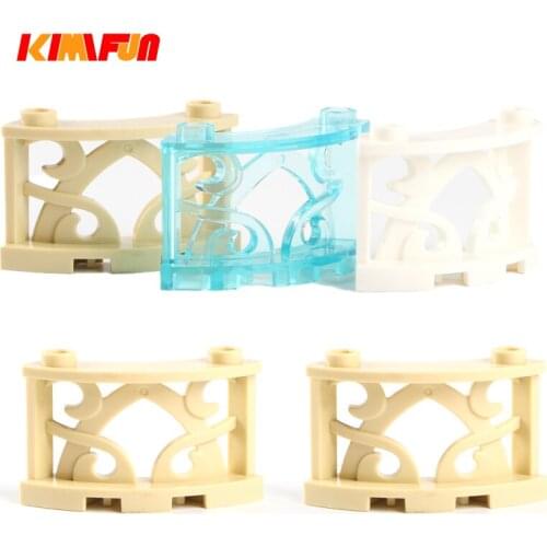 100g/Pack DIY Building Block 41823 MOC Balcony Spare Parts Arc Carved Hollow Railing