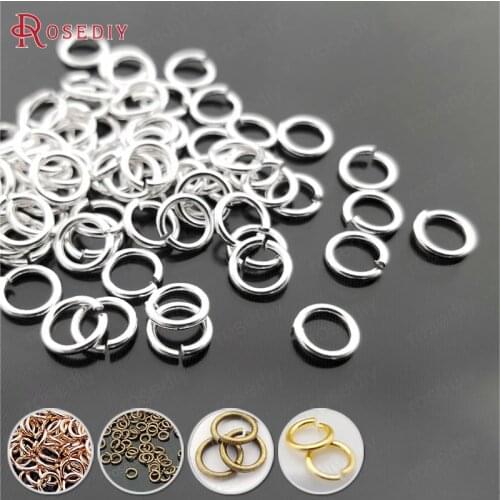 13056)15g~20g,Diameter 3MM 3.2MM 4MM 5MM 6MM 7MM 8MM Brass Jump Rings Split Rings Jewelry Charms Connect Findings Accessories