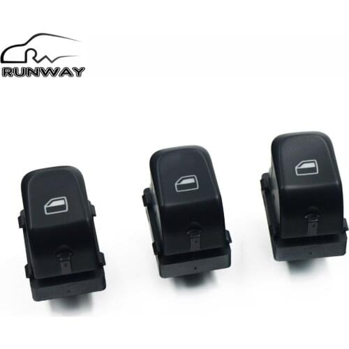 3PCS / SET FOR AUDI A4 AVANT A5 SPORTBACK Q5 S5 RS5 2007-2012 Passenger Side Power Electric Window Switch Button 8K0 959 855A