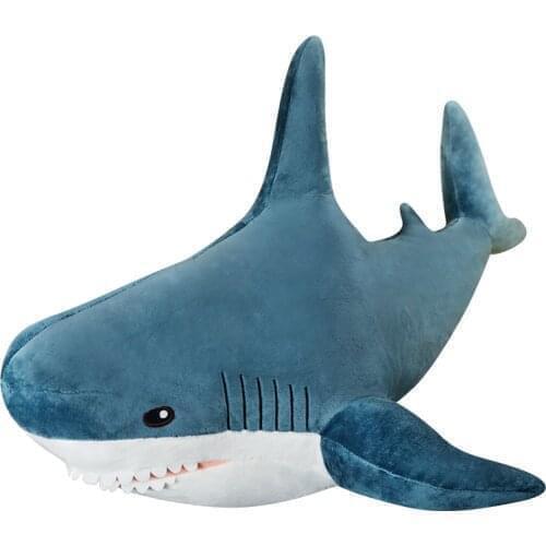 60/80/100 CM Big Size Soft Shark Plush Toy Stuffed Toys Plush Toys Sleeping Cute Pillow Cushion Stuffed Animal Gift For Children