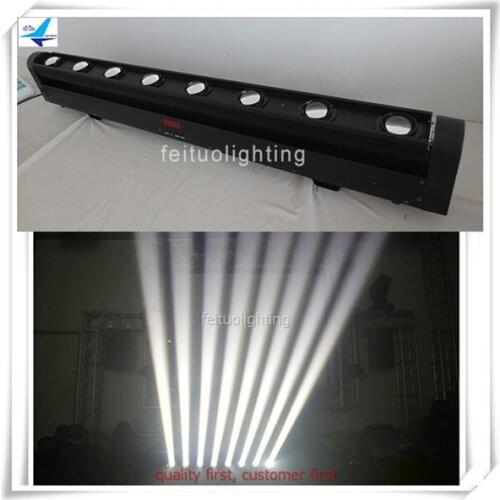 8/lot)led linear dmx bar light White color led 8x10w moving head light sweeper beam led