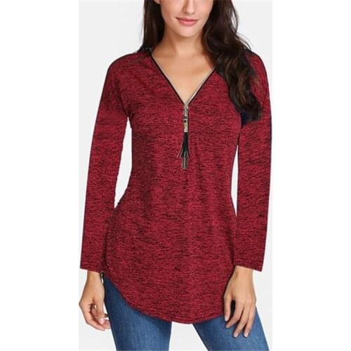 Big Size Women Tshirt V-neck Zipper Irregular Loose Casual T Shirts Spring Summer Plus Size Sexy Tops Tee Shirts