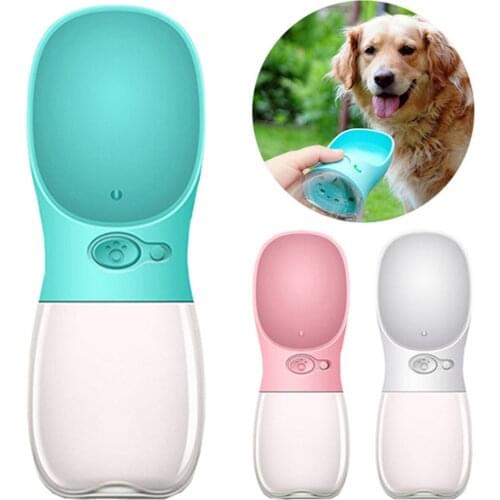 550ML Pet Water Bottle Dog Travel Drinking Bowl Pet Sports Drinker Outdoor Water Cup For Cat Dog Water Dispenser